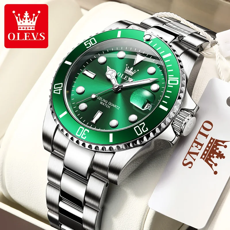 Rolex Watch Datejust - OLEVS montre à Quartz originale pour