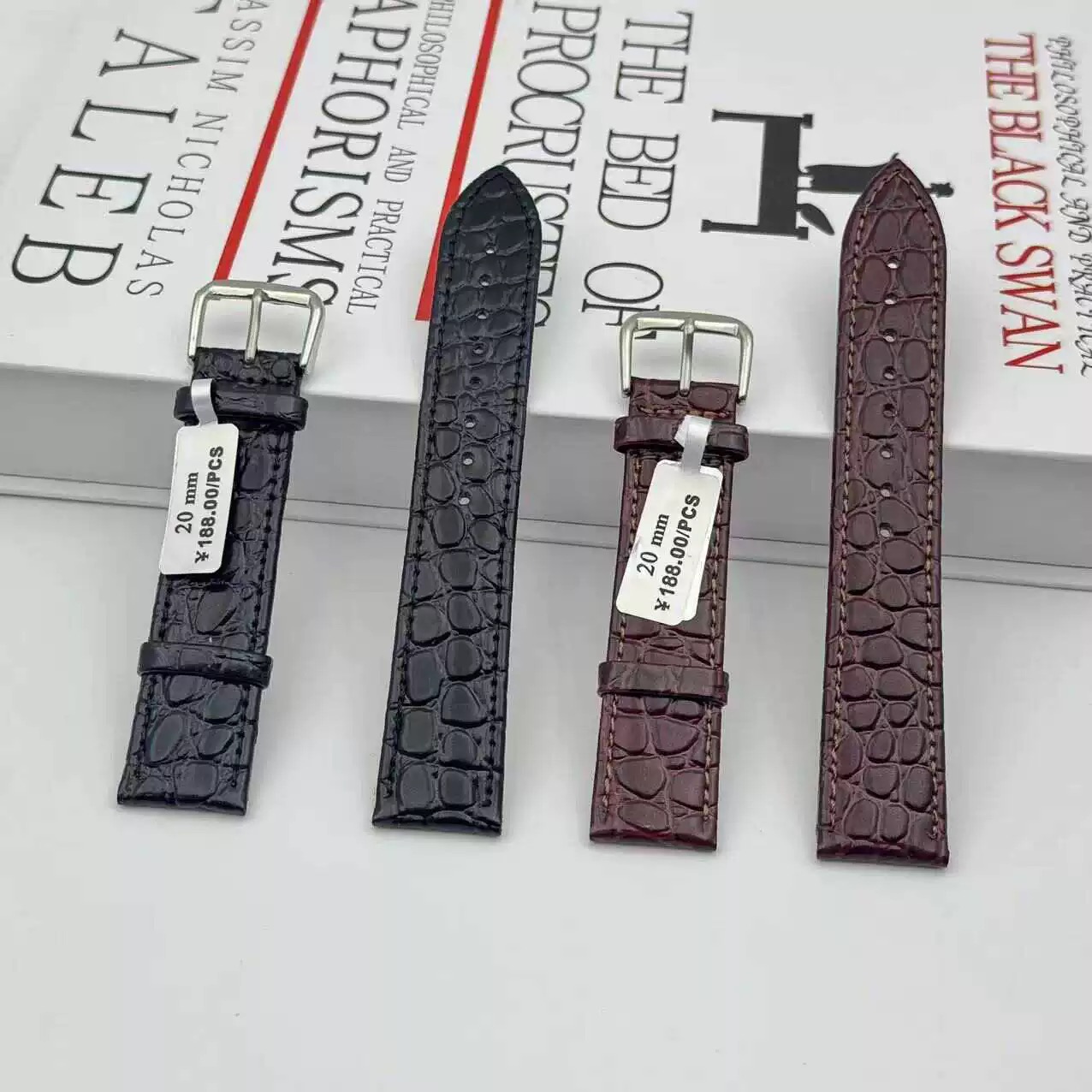 Suede Strap Watch - Bracelet de montre en cuir véritable