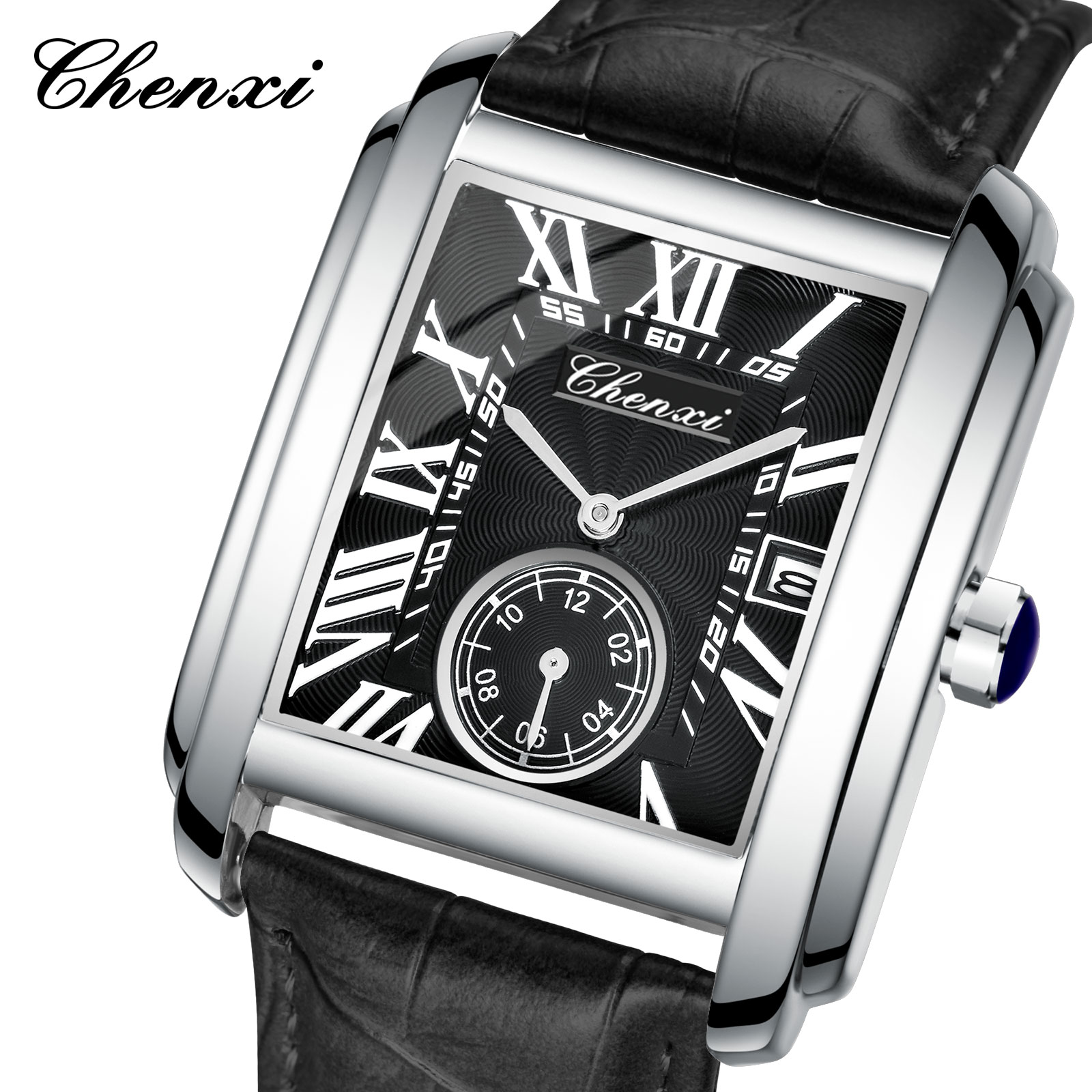 Chenxi 8216 nouvelle mode garç - Leather Watch Band Men avis et prix