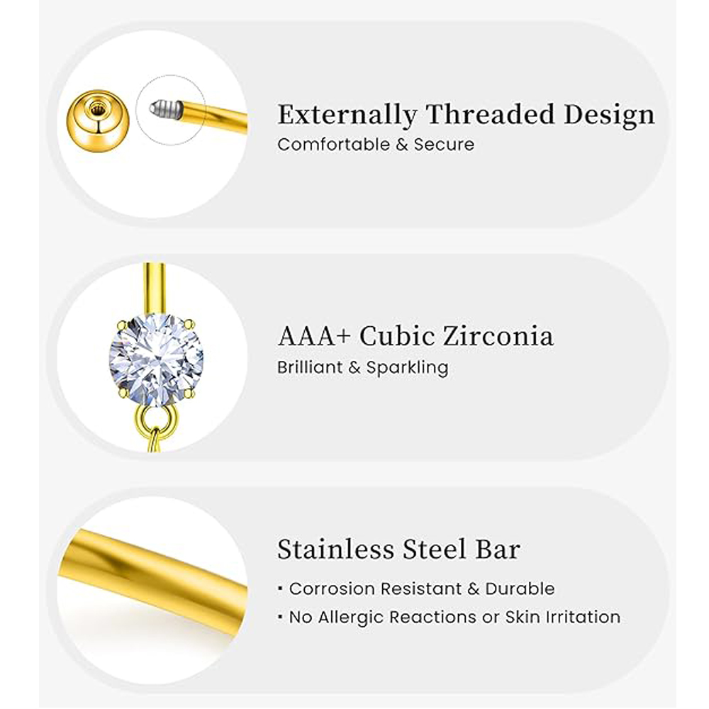 6 pièces/lot de piercings de n - Curved Spring Bar avis et prix