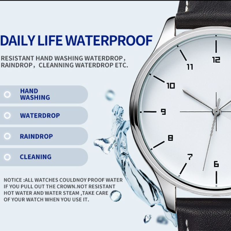 Montres à quartz YAZOLE de mar - Leather Watch Band Men avis et prix