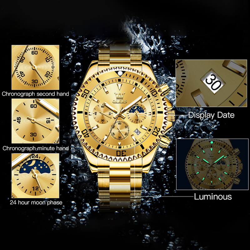 Montre pour homme OLEVS 2870,  - Rolex Watch Datejust avis et prix