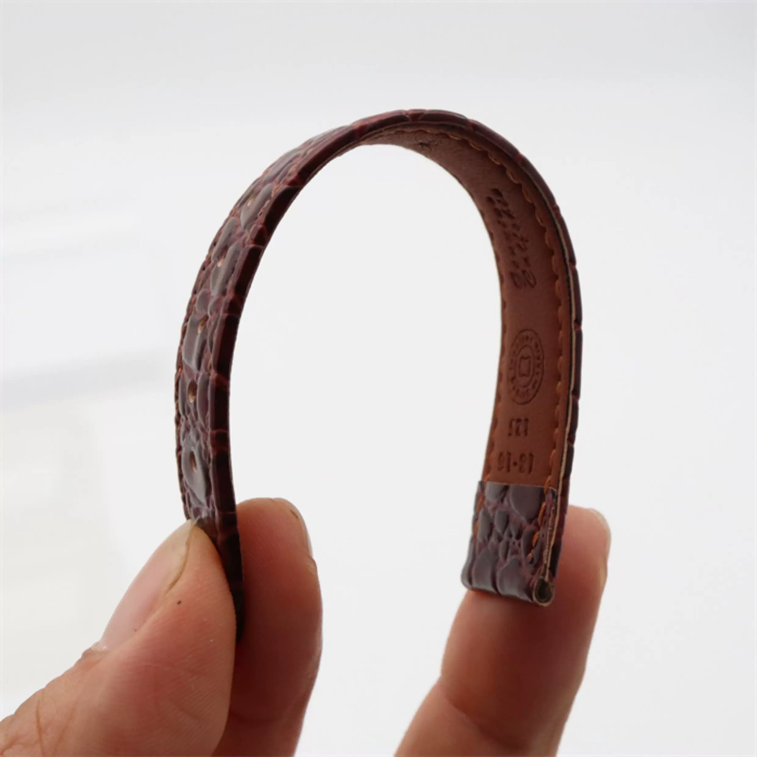 Bracelet de montre en cuir vér - Suede Strap Watch avis et prix